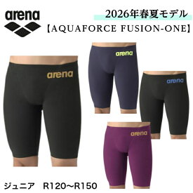アリーナ ARENA 競泳水着 ジュニア キッズ 男子 WA承認モデル 【 AQUAFORCE FUSION-ONE 】 レーシングスパッツ ハーフレッグ 2026年春夏モデル AS6SRC12B finaマーク