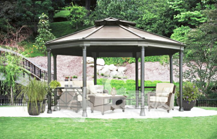 楽天市場】ガゼボ GAZEBO 屋外用サンブレラ オクタゴナル ガゼボ diy 