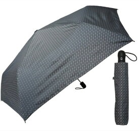 超軽量 244g 折りたたみ傘(自動開閉) ブラック 55cm 軽量スリム 自動開閉 アイリスプラザ ドビーチェック OSI-015