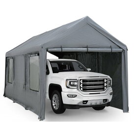 スチールフレーム キャノピー 【 色 グレー】簡易テント式車庫 大型 簡易テント 検査場 キャノピーテント 3m×6m×2.9m スチールフレーム キャノピー 簡易 倉庫 物置 大型テント 3m×6m×2.9m キャノピーテント テント式車庫 スチールキャノピー スチール製 キャノピー