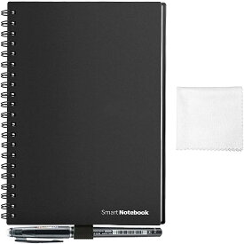 NEWYES 半永久的に使えるノート スマートノート A5 耐水 濡れた布で消せる Everlast 電子ノート 消せるノート 文房具 おもしろ ドット入り罫線 データ管理機能付き エコ 500回繰り返し使える 一年保証付き (A5)(羅線+ドット方眼)