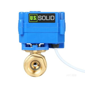 U.S. Solid �d���{�[���o���u 9-24V AC/DC �d�C�{�[���فA2���������A�A�t���{�A�A�m�[�}���I�[�v�� (�^�J, G�^�C�v�̓��l�W, 1/2, DN15)
