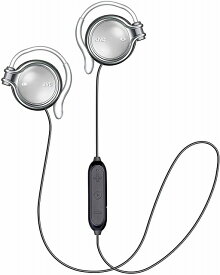【Bluetooth5.0 耳掛け式 】 Bluetooth イヤホン 耳掛けヘッドホン 耳に塞がず 自動ペアリング JVC HA-AL102BT ワイヤレスイヤホン 耳掛け式/Bluetooth HA-AL102BT-S リモコン&マイクを搭載 色 シルバー