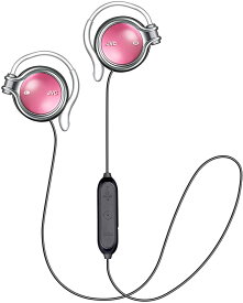 【Bluetooth5.0 耳掛け式 】 Bluetooth イヤホン 耳掛けヘッドホン 耳に塞がず 自動ペアリング JVC HA-AL102BT ワイヤレスイヤホン 耳掛け式/Bluetooth HA-AL102BT-S リモコン&マイクを搭載 色 ピンク