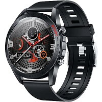 スマートウォッチ 【革新モデル】 Bluetooth5.3 通話機能付き 1.54インチ大画面 Android iPhone対応 腕時計 DIY文字盤 運動モード 多機能 腕時計 丸型 メンズ レディース スポーツ 日本語説明書付き (黒)
