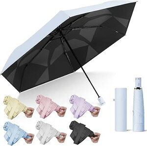 形状記憶【3秒でたためる日傘】UVカット100%完全遮光 遮熱 自動開閉 軽量折りたたみ傘 晴雨兼用 紫外線遮断【色 ブルー】