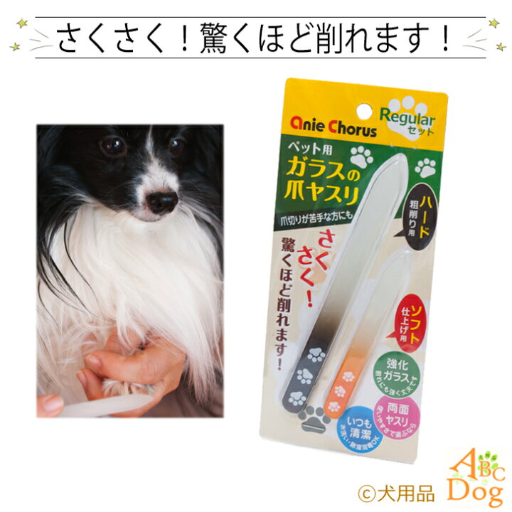 楽天市場 ペット用 ガラスの爪ヤスリ お手入れ用品 やすり 犬用 猫用 爪ヤスリ ガラス 両面ヤスリ 犬用品abcdog マジックゼオ販売店