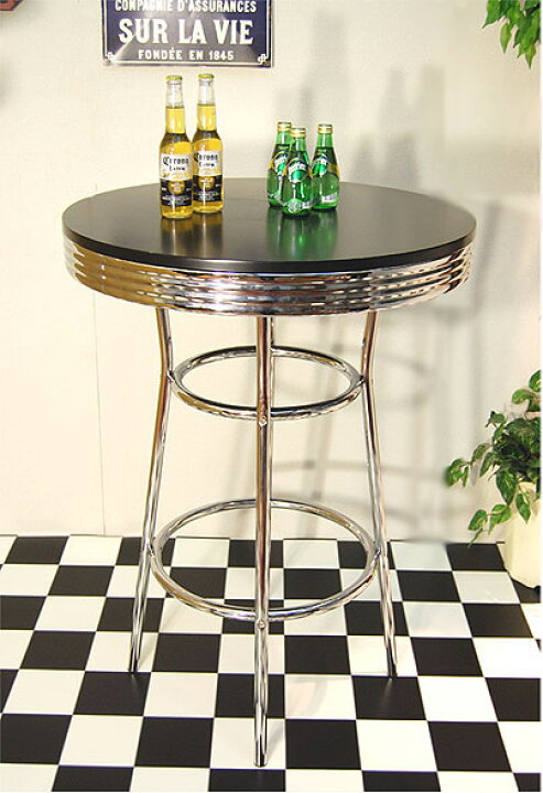 楽天市場】トレンディ カウンターテーブル 丸型 アメリカン アメリカ  