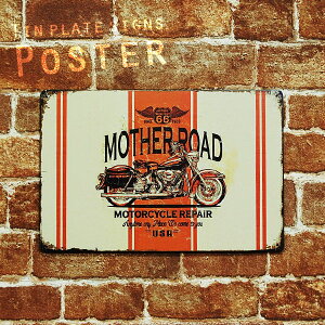 �y���[���։z (80) MOTHERROAD R66 MOTORCYCLE REPAIR �_���[�W���f�U�C�� �u���L �v���[�g Tin plate �e�B�� �v���[�g ���^