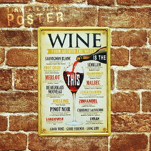 �y���[���։z (21) WINE FROM AROUND THE WORLD �u���L �v���[�g Tin plate �e�B�� �v���[�g �c�^