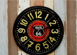 HLCQ146068G ROUTE US 66 Ǌ|v 40CM METAL CLOCK EH[NbN v[g 킢 Vz V Vw l炵  蕨 j