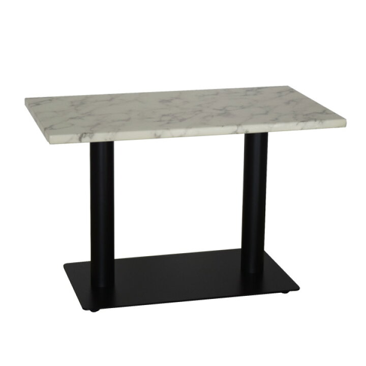楽天市場】ボックステーブル 90x60cm BK脚 WH BK 大理石風柄 ラウンジ  