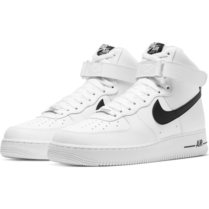 high top air force 1 black and white
