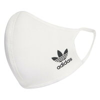 【adidas】 アディダス Face cover Kids(OG) フェイスカバー 3枚組 HB7855 WHITE/BLACK