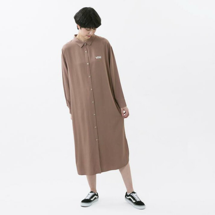 楽天市場 Vans ヴァンズ W Shirt Long Onepiece ワンピース 121r310 Moca Abc Mart Sports 楽天市場 Vans ヴァンズ W Shirt Long Onepiece ワンピース 121r310 Moca Abc Mart Sports