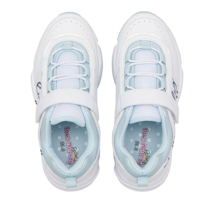 楽天市場 キッズ Hawkins ホーキンス Nicole 17 23 キッズスニーカー Hk001w Scr White Sax Abc Mart Sports