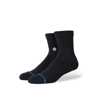 【STANCE SOCKS】 スタンス ソックス ICON QUARTER ソックス A356A21IQT#BLK BLACK