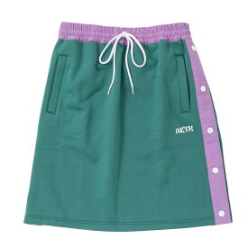 【AKTR】 W SIDE OPEN SKIRT スカート 220-091020 GREEN