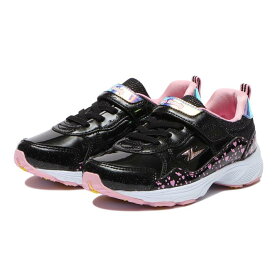 キッズ 【HAWKINS】 ホーキンス MACH.GT1937(16-22) キッズ ランニングシューズ HK84748W WP BLACK/PINK