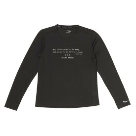 レディース 【Saucony】 サッカニー W STOPWATCH GRAPHIC L/S ロングスリーブ SAW800405-BKA2 BLACK GRAPHIC