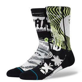 【STANCE SOCKS】 スタンス ソックス DISORTED ソックス A556D23DIS#BLK BLACK