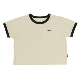 【VANS】 ヴァンズ W VANS Logo Ringer TEE ショートスリーブ 124R3011200 ABC-MART限定 BEIGE