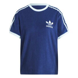 レディース 【adidas】 アディダス W TERRY 3ST TEE ショートスリーブ IR7465 DARKBLUE