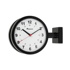 送料無料 DULTON ダブルフェイスクロック 170D【ダルトン 時計 壁掛け時計 両面表示 オシャレ アナログ 掛け時計 インテリア 店舗備品 新築祝い コンパクト レトロ BONOX アラビア数字 丸型 ラウ