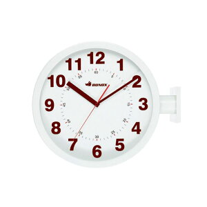 送料無料 DULTON ダブルフェイス ウォールクロック【ダルトン 時計 壁掛け時計 両面表示 オシャレ アナログ 掛け時計 インテリア 店舗備品 新築祝い 大きい レトロ BONOX アラビア数字 丸型 ラ