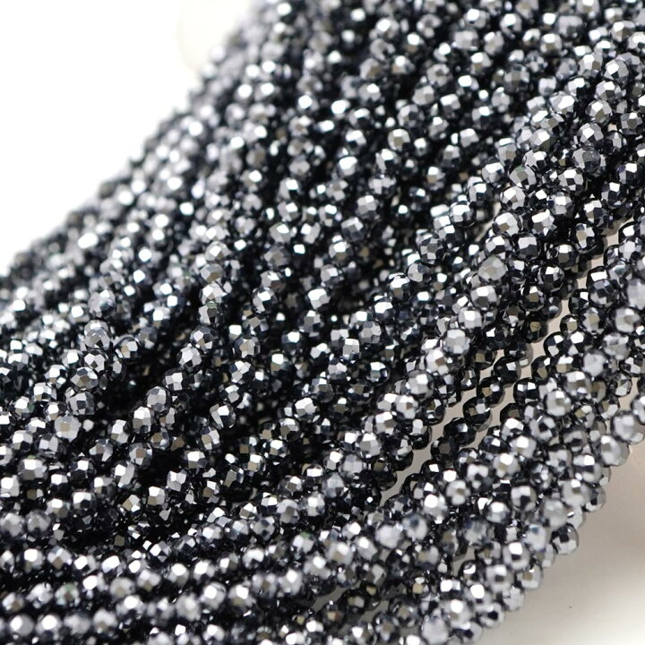 楽天市場】テラヘルツ 2mm 多面カット ビーズ 連売り 約38cm  