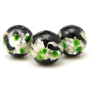 トンボ玉 12mm 1粒 丸玉 粒売り バラ売り グリーン ホタルガラス 天然石 パワーストーン バラ 素材 パーツ アクセサリーパーツ ハンドメイド パーツ 自作 12ミリ