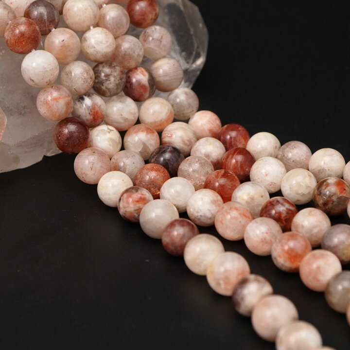 楽天市場】サンストーン 10mm 丸玉 ビーズ 連売り 約38cm ムーン  