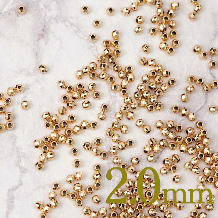 楽天市場】18金 ビーズ ゴールド ミラーボール パーツ 中空 選べる 4  