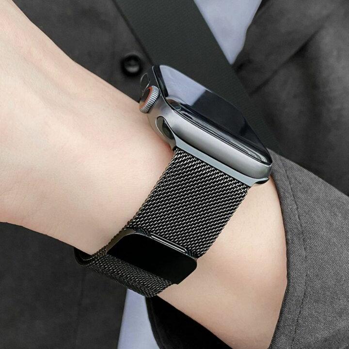 【100円クーポン有り、P5倍】【新色スターライト入荷】アップルウォッチ ステンレス製バンド ベルト apple watch 軽量 装着簡単49mm 45mm 42mm 44mm 41mm 40mm 38mm アップルウォッチステンレス 男性 女性 時計ベルト 替えベルト 通気性 耐久性全 series se ... 44mm ステンレス AppleWatch ベルト アップルウォッチ ベルト