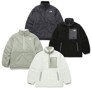 [THE NORTH FACE] NJ4FP56 PLAY GREEN RVS FLEECE ANORAKm[XtFCX 23SS t[X AmbN WPbg  t@bV R[fB  fC[ X fB[X jp