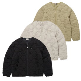 ★THE NORTH FACE★NJ3NP56 ESSENTIAL LIGHT JACKET 襟なし ノーカラー フリース ジャケット カーディガン 温かい ライト ダウン ボタン 軽量 軽い 重ね着 レディース メンズ ショート 短め 暖か 新作 2023 かわいい コーデ 韓国 ホワイトラベル