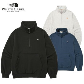 ★送料無料★[THE NORTH FACE]NM5MN52 COMFY HALF ZIP SWEATSHIRTS ノースフェイス WHITE LABEL マンツーマン半ジップアップ ハイネックマンツーマン Tシャツ 冬用 長袖 ファッション コーディ 日常 デイリー メンス レディース 男女共用