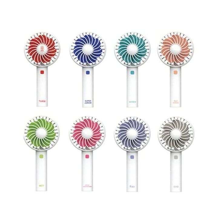 楽天市場 配送無料 Sm Town 公式 正規品 Sm Artist Handy Fan 8type ハンディファン Official Portable Fan 公式グッズ ミニ扇風機 Kpop Abc Town