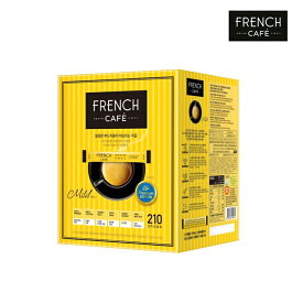 配送無料 [FRENCH CAFE] CAFE MIX MILD 210本入 11.1g×210本 コーヒーミックス ミックスコーヒー スティック 韓国 ラテ カフェラテ 人気 美味しい 韓国食品 お土産 オフィス 会社 粉末 インスタントコーヒー 大容量 黄色 甘い おみやげ マキシム カヌ 韓国茶
