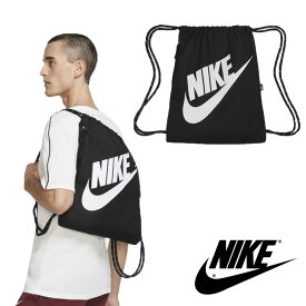 配送無料 [NIKE] HERITAGE DRAWSTRING BAG DC4245-010 ナイキ ジムサック 巾着 軽い 軽量 ショルダーバッグ バックパック リュック リュックサック レディース メンズ ジム スポーツ バッグ 無地 黒 人気 韓国 おすすめ 靴入れ シューズ 10L 15L 20L