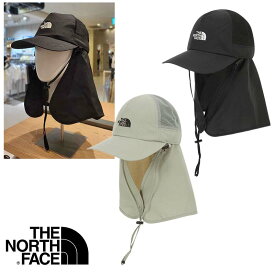 配送無料 [THE NORTH FACE] NE3CR05 HALF MESH SHIELD CAP キャップ サンシェード 日よけ たれ付き 帽子 クール 日焼け防止 レディース メンズ キャンプ アウトドア 登山 夏 海水浴 韓国 ノースフェイス 人気 取り外し 深め 浅め おすすめ ナイロン