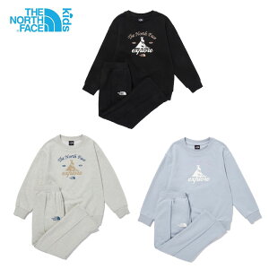 [THE NORTH FACE] K'S EXPLORE SWEAT SET UP NM5MQ60 g[i[ XEFbg XGbg Zbg ㉺ ZbgAbv  pc W[W g[jOpc LbY j̎q ̎q Eh Ul