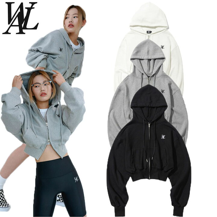 楽天市場】☆配送無料☆[WOOALONG] Signature crop hood zip-up 