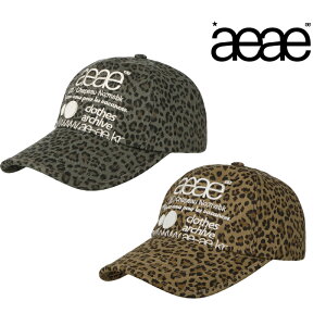 ���z�������� aeae WEB LOGO LEOPARD CAP AE44FUCA008 ���I�p�[�h�� �[�߃t�B�b�g�ŏ��猩�� ���߃x���g�ŉ��K �y�ʂŒʋC���ǍD ���̎h�J���S �J�[�u�h�o�C�U�[ ���j�Z�b�N�X �R�[�f�ɉf����f�C���[