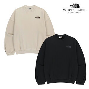 ���z�������� THE NORTH FACE WHITE LABEL �؍����胉�C�� NM5MR52 LOGO SWEATSHIRTS �N���[�l�b�N �ȍ� ���炩 ������� �����|�C���g���S ���n�f�C���[ ���j�Z�b�N�X �H�~ �x�[�V�b�N���