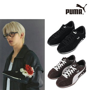z PUMA 406113-01 / 406113-02 SPRINT HAIRY SUEDE WITH TXT Soobin p XG[h jOA[JCu z g Xvg wA[ Abp[ p`O fUC tH[XgCv o