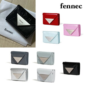 ���z�������� fennec CRINKLE TRIANGLE TRIPLE WALLET �S8�F �O�܂���z �R���p�N�g �~�j�E�H���b�g �J�[�h���[ ���K���� �X�i�b�v���� �g���C�A���O�� ���^���v���[�g ���f�B�[�X �M�t�g �f�C���[