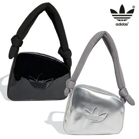 ★配送無料★ ADIDAS JC6015 JC6016 OG AIRLINER BAG 5L メタリック 艶やか レザー風 光沢 軽量 収納 内ポケット ファスナー口 調節ストラップ ノットショルダー おしゃれ トレンド デイリー コーデしやすい プレゼント 人気 きれいめ 大人可愛い 上品 便利