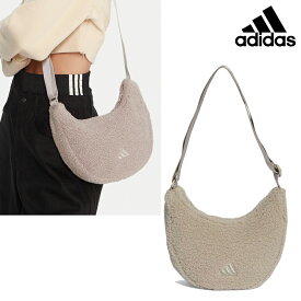 ★配送無料★ [ADIDAS] JN3108 Classic Winterized Shoulder Bag 3.7L 25FW 新作 ボア ふわもこ ライト 軽量 ファスナー 内ポケット 調節ストラップ デイリー コーデしやすい 収納 柔らか 秋冬 ミニマル 合わせやすい タウン 快適性