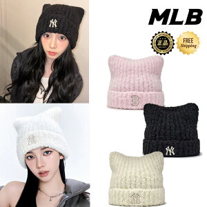 ��25FW �V�� �z�������� [MLB KOREA] 3ABNB1156 Plush Meow Beanie �؍�11���t�@�b�V��������1�� aespa KARINA���p �ӂ�ӂ�f�� �~���� �h�� �؍��R�[�f �g�����h �l�C �M�t�g�p �v���[���g �R�[�f�f�� 3ABNB1156